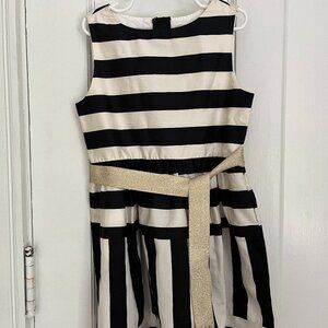 Crew Cuts, Size 7 black and gold dress